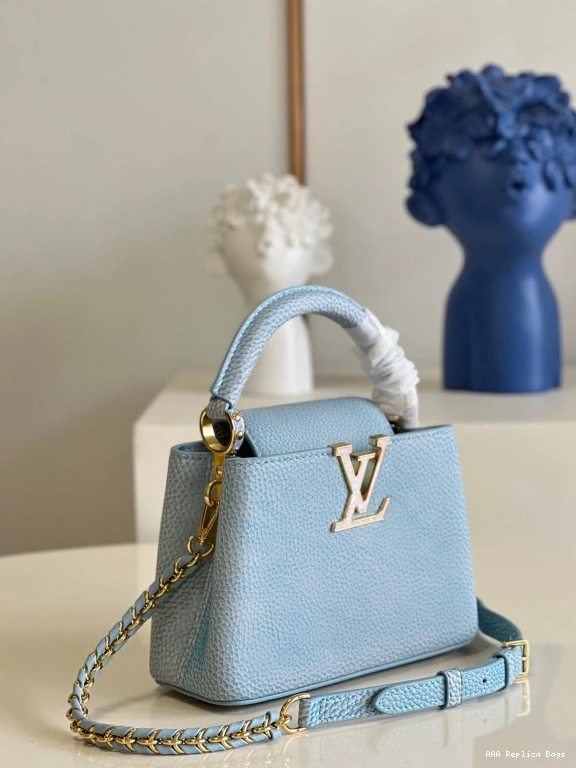 Aaa replica bags LOUIS VUITTON CAPUCINES MINI 0802